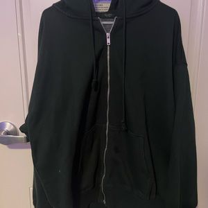 Brandy Melville dark green oversized jacket